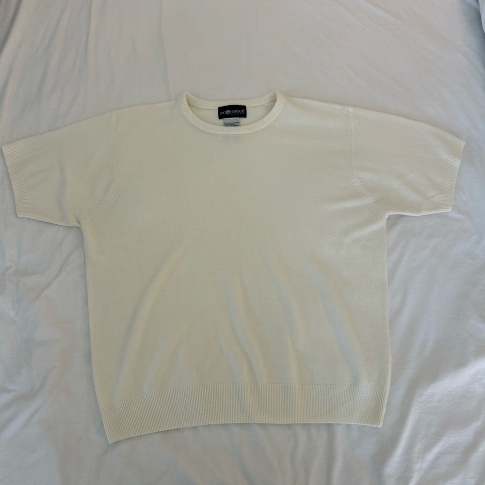 Sag Harbor Ivory Knit Top - Picture 4 of 12